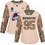 Adidas Colorado Avalanche #95 Andre Burakovsky Camo Authentic Womens 2022 Stanley Cup Champions Veterans Day Stitched NHL Jersey Womens