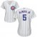 Chicago Cubs #5 Albert Almora Jr. White(Blue Strip) Home Womens Stitched MLB Jersey