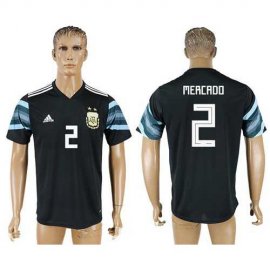 Argentina #2 Mercado Away Soccer Country Jersey