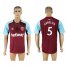 West Ham United #5 Arbeloa Home Soccer Club Jersey