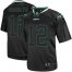 Nike New York Jets #12 Joe Namath Lights Out Black Mens Stitched NFL Elite Jersey