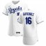 Kansas City Royals #16 Kelvin Gutierrez Mens Nike White Home 2020 Authentic Player MLB Jersey