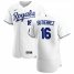 Kansas City Royals #16 Kelvin Gutierrez Mens Nike White Home 2020 Authentic Player MLB Jersey