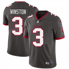 Tampa Bay Buccaneers #3 Jameis Winston Youth Nike Pewter Alternate Vapor Limited Jersey
