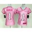 Nike Carolina Panthers #1 Cam Newton New Pink Womens Be Luvd Stitched NFL Elite Jersey