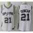 Mens Nike San Antonio Spurs #21 Tim Duncan White NBA Swingman Jersey