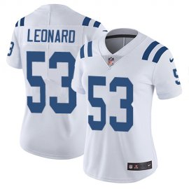Nike Indianapolis Colts #53 Darius Leonard White Womens Stitched NFL Vapor Untouchable Limited Jersey