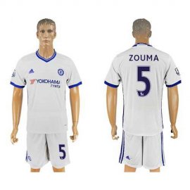 Chelsea #5 Zouma White Soccer Club Jersey
