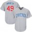 Chicago Cubs #49 Jake Arrieta Grey Road Stitched Youth MLB Jersey