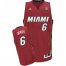 Miami Heat 6 LeBron James Red 2012 Fianls Revolution 30 Swingman NBA Jerseys Cheap