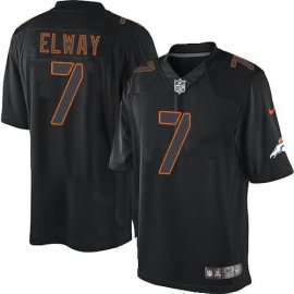 Nike Denver Broncos #7 John Elway Black Mens Stitched NFL Impact Limited Jersey