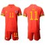 Wales #11 Bale Red Home Soccer Country Jersey