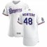Texas Rangers #48 Rafael Montero Mens Nike White Home 2020 Authentic Patch Player MLB Jersey