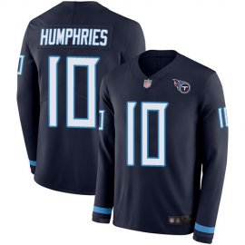 Nike Tennessee Titans #10 Adam Humphries Navy Blue Team Color Mens Stitched NFL Limited Therma Long Sleeve Jersey