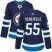 Adidas Winnipeg Jets #55 Mark Scheifele Navy Blue Home Authentic Womens Stitched NHL Jersey