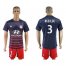 Lyon #3 Nkoulou Away Soccer Club Jersey