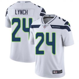 Nike Seattle Seahawks #24 Marshawn Lynch White Mens Stitched NFL Vapor Untouchable Limited Jersey