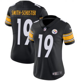 Nike Pittsburgh Steelers #19 JuJu Smith-Schuster Black Team Color Womens Stitched NFL Vapor Untouchable Limited Jersey