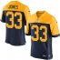 Nike Green Bay Packers #33 Aaron Jones Navy Blue Alternate Mens Stitched NFL New Elite Jersey