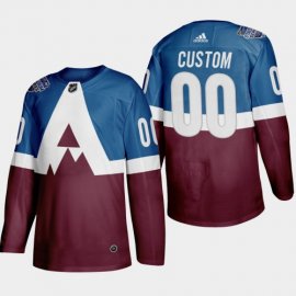 Adidas Colorado Avalanche Custom Mens 2020 Stadium Series Burgundy Stitched NHL Jersey