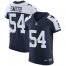 Nike Dallas Cowboys #54 Jaylon Smith Navy Blue Thanksgiving Mens Stitched NFL Vapor Untouchable Throwback Elite Jersey