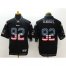 Nike Philadelphia Eagles #92 Reggie White Black Mens Stitched NFL Elite USA Flag Fashion Jersey