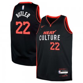 Jimmy Butler Miami Heat Nike Youth 2023/24 Swingman Replica Jersey – City Edition – Black
