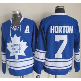 Toronto Maple Leafs #7 Tim Horton Blue CCM Throwback Third Stitched NHL Jersey