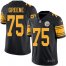Nike Pittsburgh Steelers #75 Joe Greene Black Mens Stitched NFL Limited Rush Jersey