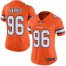 Nike Denver Broncos #96 Shelby Harris Orange Womens Stitched NFL Limited Rush Jersey