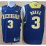 Michigan Wolverines 3 Trey Burke Big 10 Patch Blue NCAA Basketball Jerseys