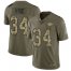 Nike Kansas City Chiefs #34 Carlos Hyde Olive/Camo Mens Stitched NFL Limited 2017 Salute To Service Jersey