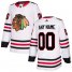 Mens Adidas Blackhawks Personalized Authentic White Road NHL Jersey