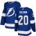 Adidas Tampa Bay Lightning #20 Blake Coleman Blue Home Authentic Stitched NHL Jersey