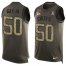 Nike Kansas City Chiefs #50 Willie Gay Jr. Green Mens Stitched NFL Limited Salute To Service Tank Top Jersey