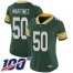 Nike Green Bay Packers #50 Blake Martinez Green Team Color Womens Stitched NFL 100th Season Vapor Limited Jersey