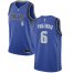 Mavericks #6 Kristaps Porzingis Royal Basketball Swingman Icon Edition Jersey