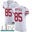 Nike San Francisco 49ers #85 George Kittle White Super Bowl LIV 2020 Mens Stitched NFL Vapor Untouchable Elite Jersey