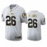 Washington Football Team #26 Adrian Peterson Mens Nike White Golden Edition Vapor Limited NFL 100 Jersey