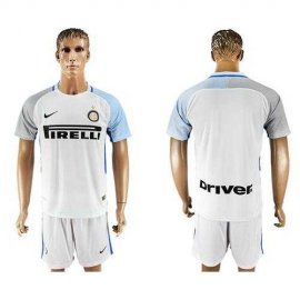 Inter Milan Blank White Away Soccer Club Jersey