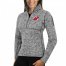 New Jersey Devils Antigua Womens Fortune 1/2-Zip Pullover Sweater Black