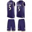 Nike Baltimore Ravens #5 Joe Flacco Purple Team Color Mens Stitched NFL Limited Tank Top Suit Jersey
