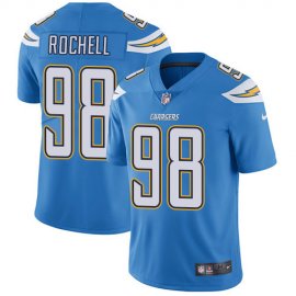 Nike Los Angeles Chargers #98 Isaac Rochell Electric Blue Alternate Mens Stitched NFL Vapor Untouchable Limited Jersey