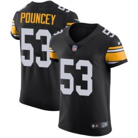 Nike Pittsburgh Steelers #53 Maurkice Pouncey Black Alternate Mens Stitched NFL Vapor Untouchable Elite Jersey