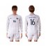 France #16 Mandanda White Goalkeeper Long Sleeves Soccer Country Jersey