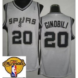 San Antonio Spurs 20 Manu Ginobili White Revolution 30 2013 Finals Patch NBA Jerseys Cheap