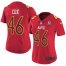Nike Baltimore Ravens #46 Morgan Cox Red Womens Stitched NFL Limited AFC 2017 Pro Bowl Jersey