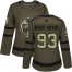Adidas Edmonton Oilers #93 Ryan Nugent-Hopkins Green Salute to Service Womens Stitched NHL Jersey