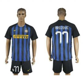 Inter Milan #77 Brozovic Home Soccer Club Jersey