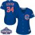 Chicago Cubs #34 Jon Lester Blue Alternate 2016 World Series Champions Womens Stitched MLB Jersey